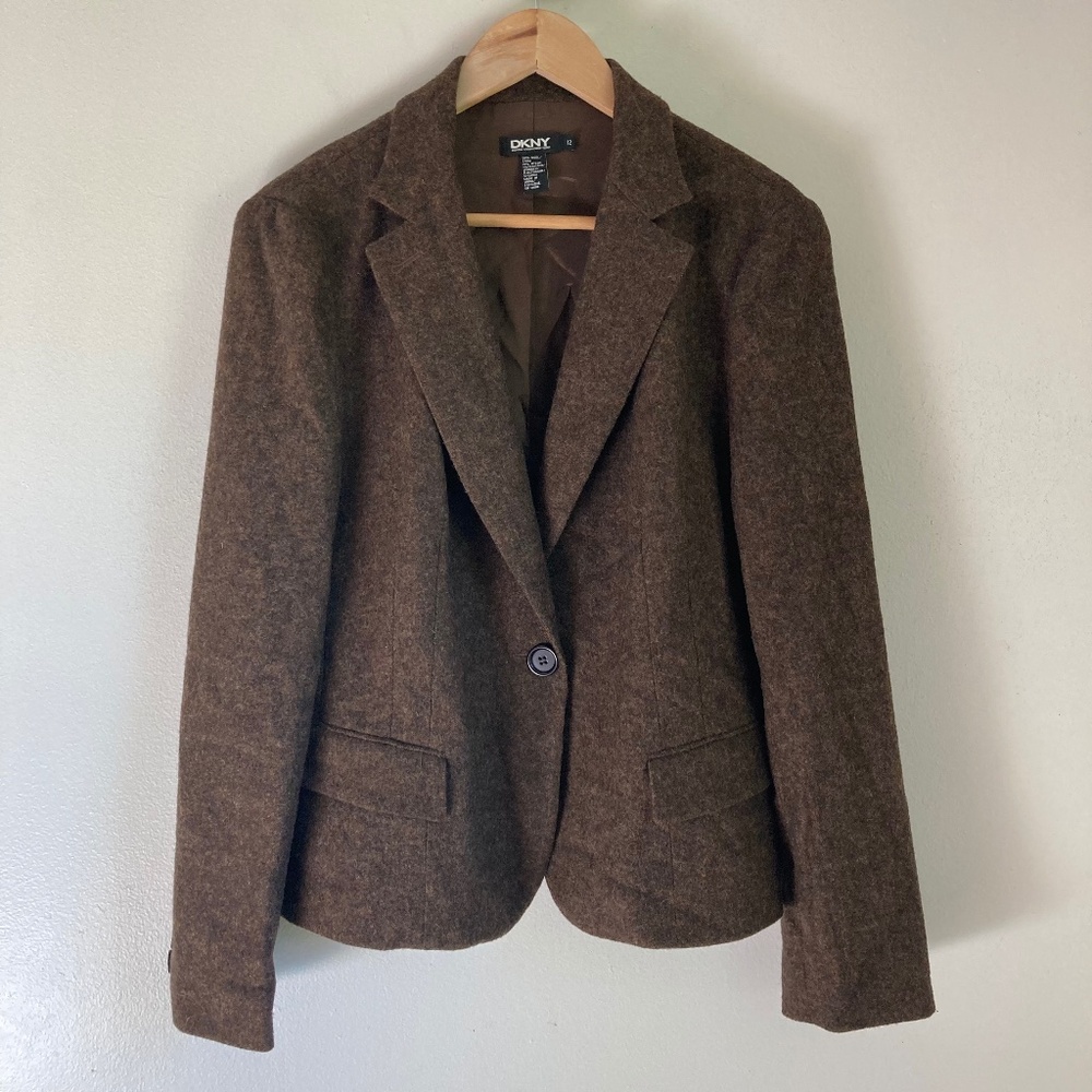 DKNY Chocolate Brown Blazer